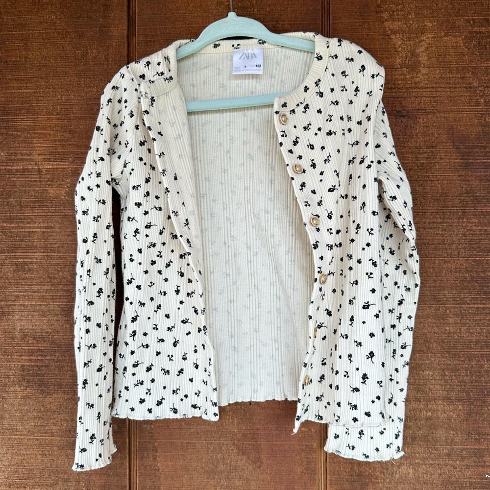 Zara floral cardigan